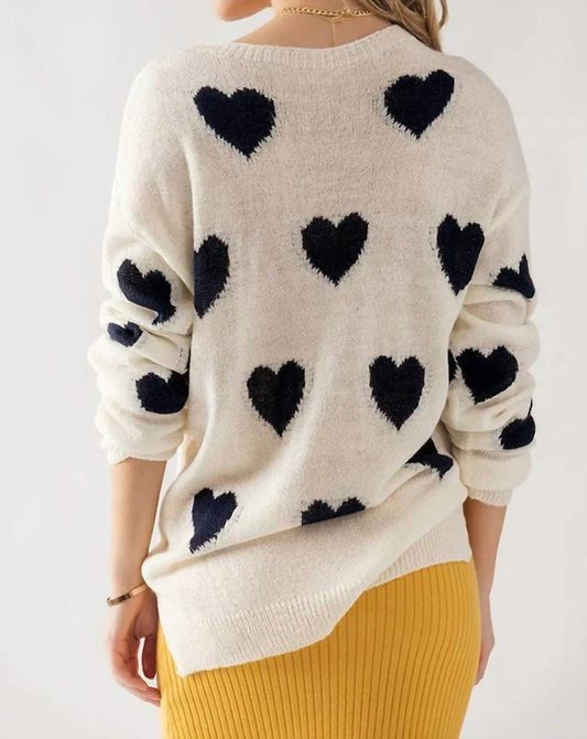 Trend:Notes - Valentine Heart Knit Sweater