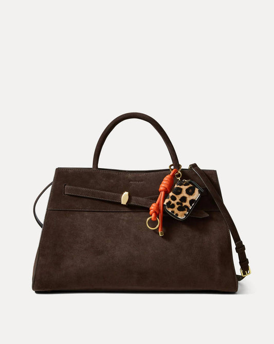 Veronica Beard - Women's Leopard Zip Pouch Bag Charm