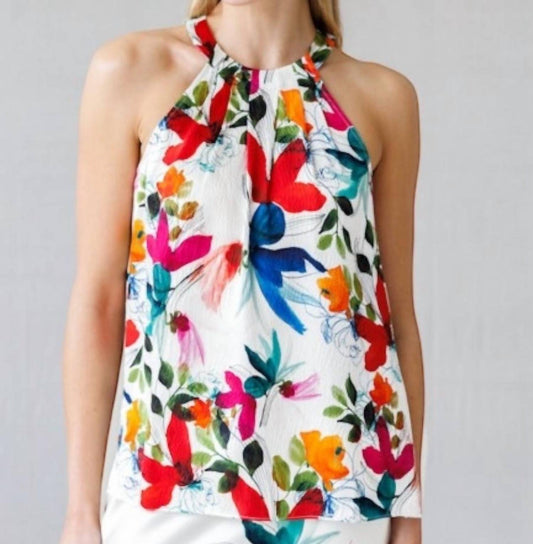 Go By Go Silk - Draped Over Halter Top