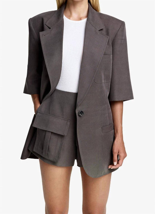 Smythe - Short Sleeve Oversized Blazer