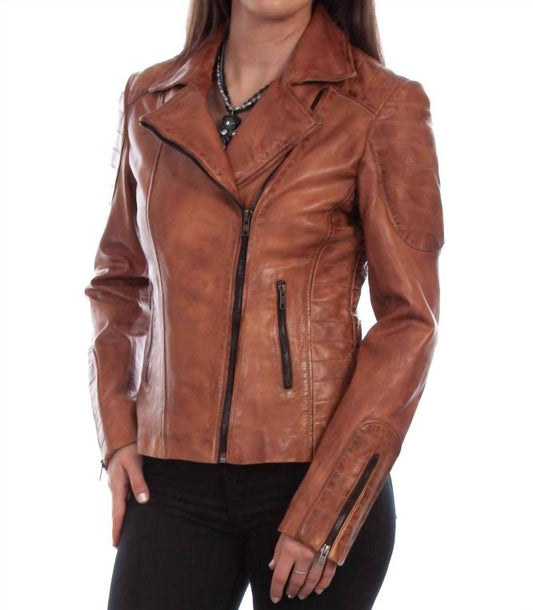 Scully - Women's Sanded Leather Motorcycle Style Jacket