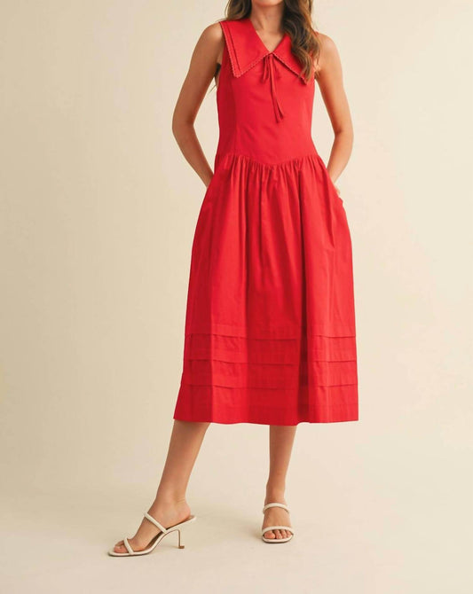 &Merci - American Honey Doll Collar Midi Dress - Snagged & Bagged