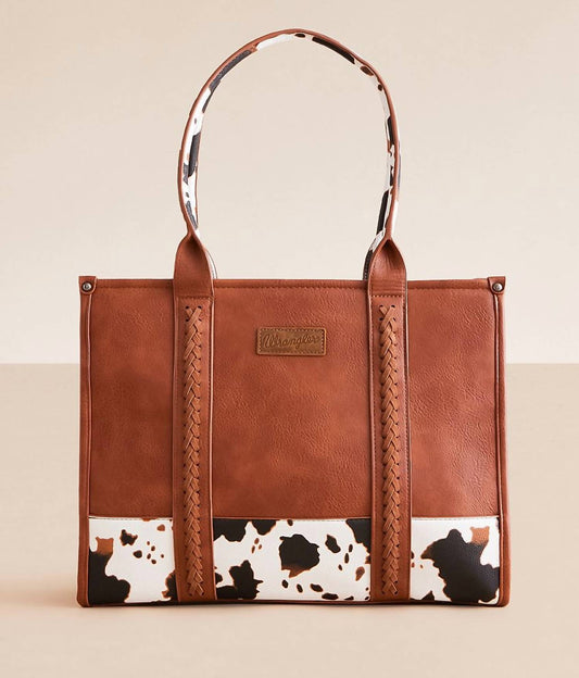 Wrangler - Cow print structured tote