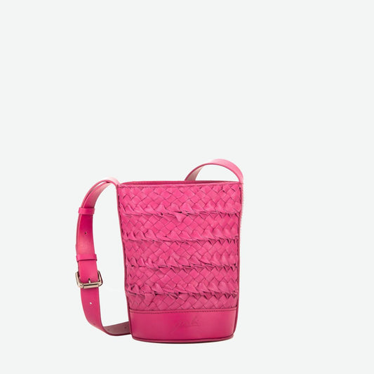 Per Lei New York - Women's Mini Emery Woven Bucket Bag