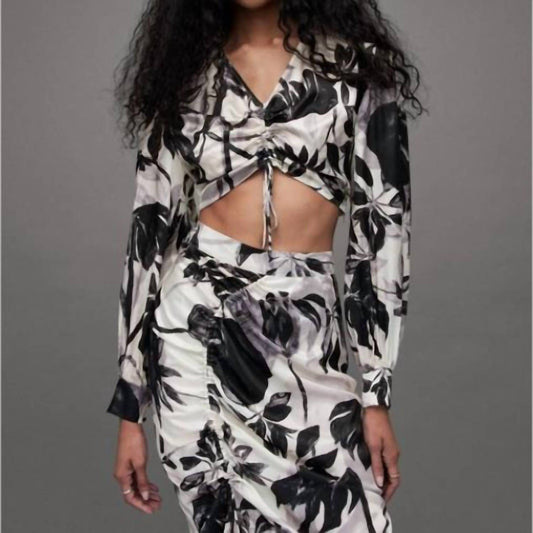 Allsaints - Carla Jackie Silk Blend Crop Top