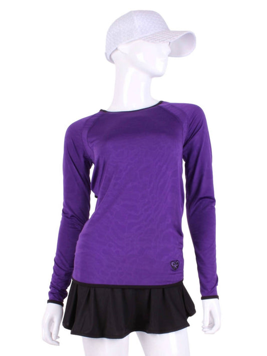 Love Love Tennis - Women's Open Back Long Sleeve Top
