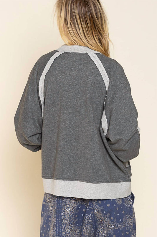 Pol - French Terry Baseball Jacket