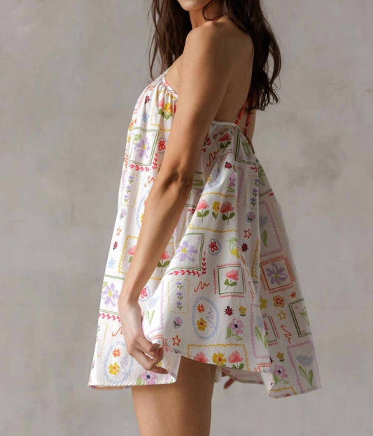 Storia - Floral Print Halter Dress