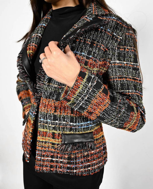 Frank Lyman - Textured Tweed Jacket Shirt