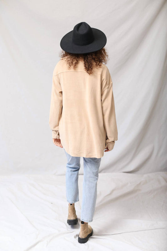 Bailey Rose - Soft Teddy Button Up Jacket