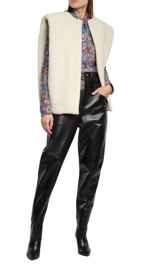 Isabel Marant - Dipadelac high rise slim leather pant