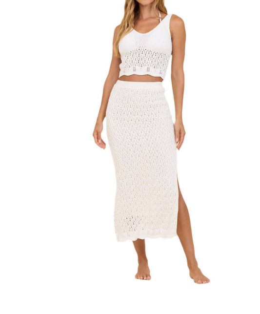 Vintage Havana - Open Knit Cropped Tank