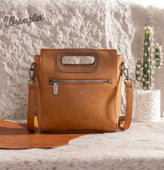 Wrangler - Top Handle Boot Scroll Fringe Tote