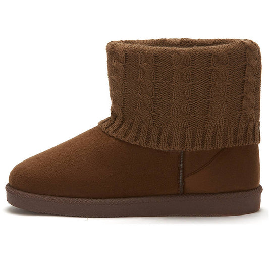 Andrea - Women's Winter Booties With Knit Shaft
