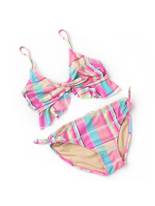 Shade Critters - Girls Plaid Ruffle Bikini