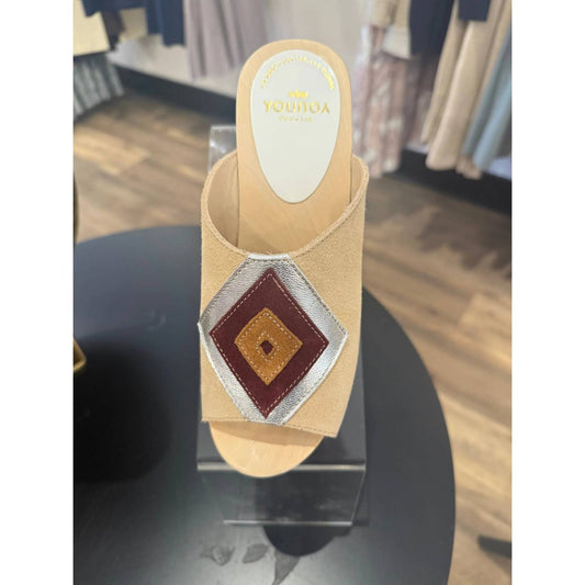 Sabot Youyou - Women's Velvet Leather Yato Sandals