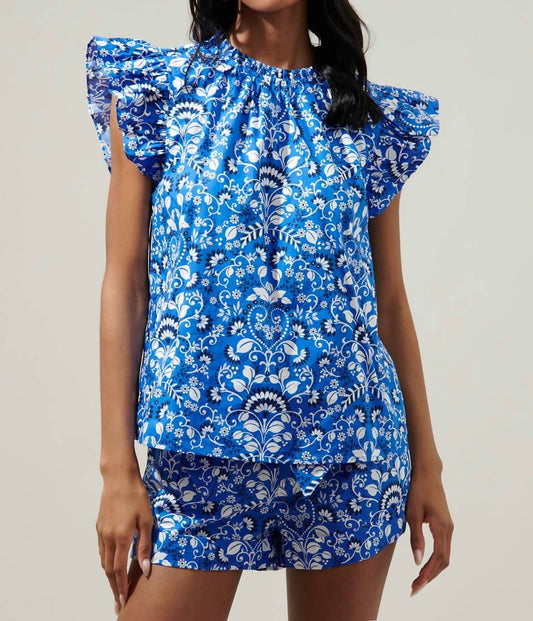 Lulu - Floral Cap Sleeve Top