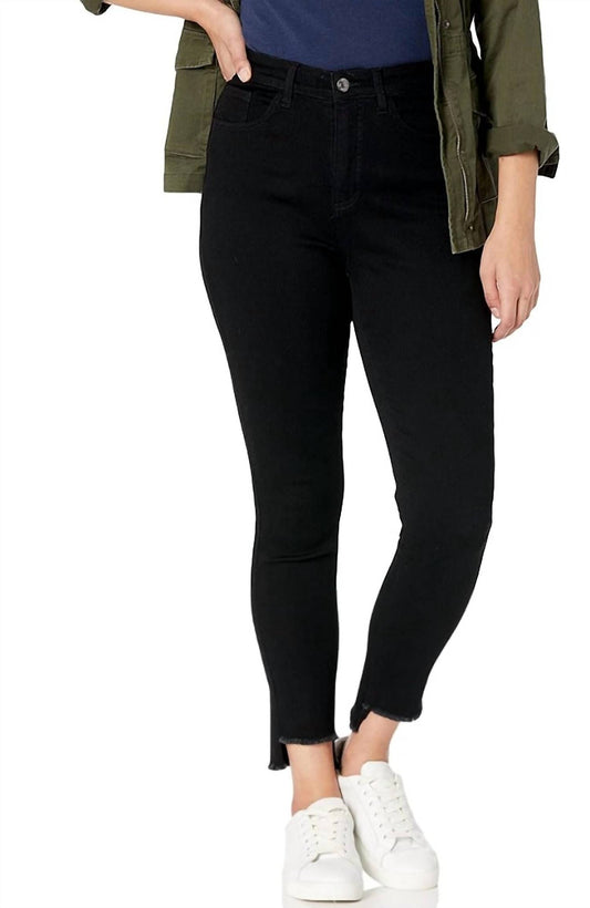 Slimsation By Multiples - High-rise Frayed Ankle Jeggings