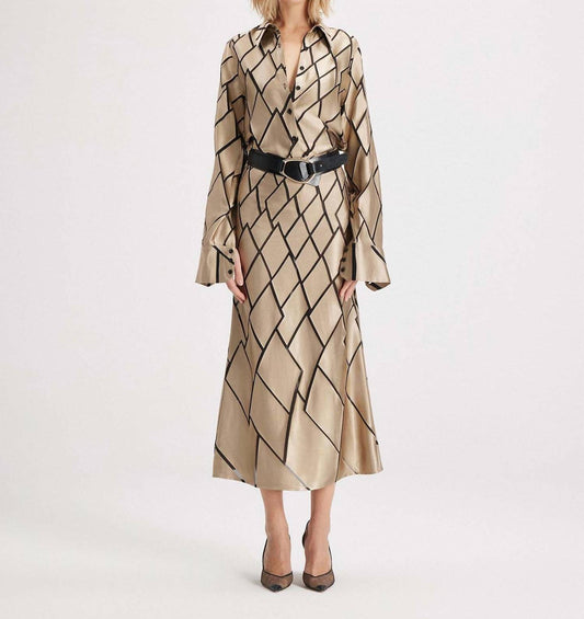 Theo The Label - Theia Retro Burnout Maxi Skirt