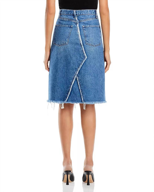 Frame - Deconstructed Denim Skirt