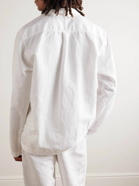 Orlebar Brown - Roland Embroidered Cotton Linen Polo Shirt