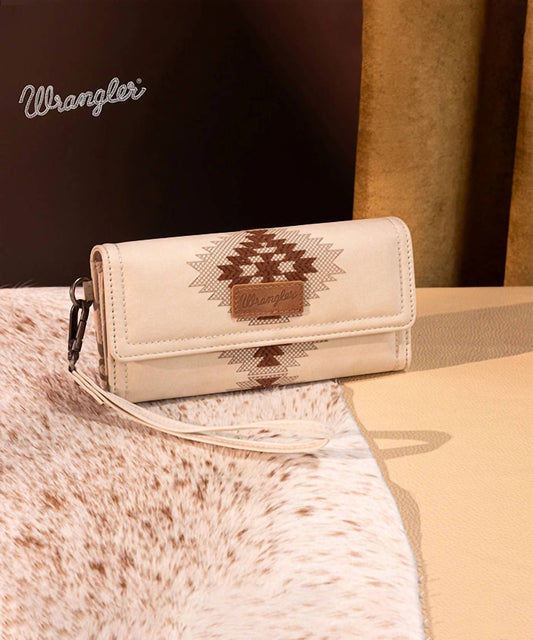 Wrangler - WRANGLER AZTEC EMBROIDERED WALLET