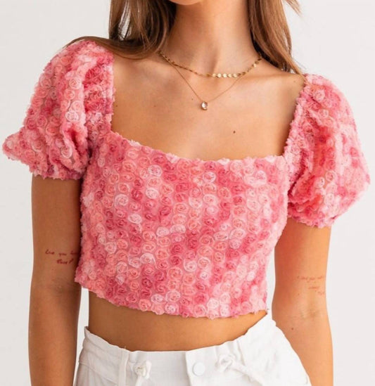 Le Lis - Eliza Rosette Crop Top