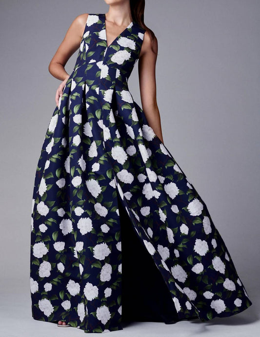 Sachin & Babi - Brooke Floral Print Gown