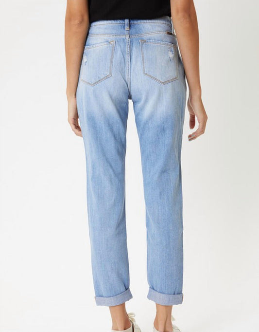 Kancan - Women's Boyfriend Distressed Jean