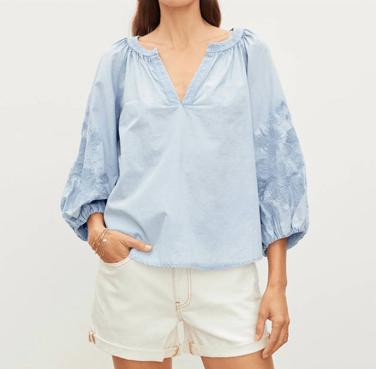 Velvet By Graham & Spencer - Trina Puff Sleeve Top