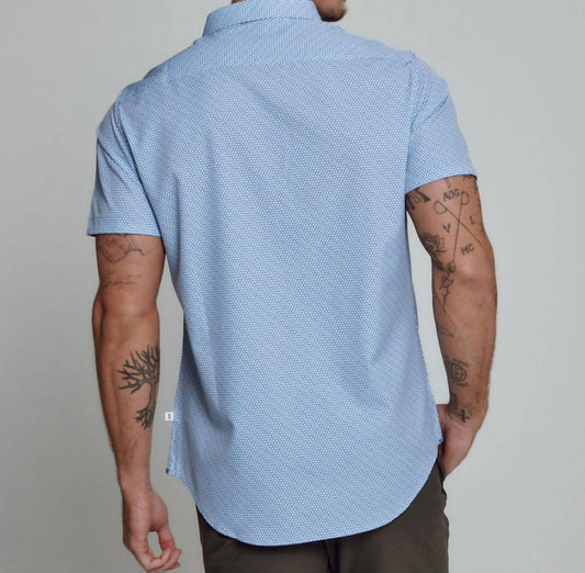 7Diamonds - Apollo Short Sleeve Shirt - blue - clothing - men