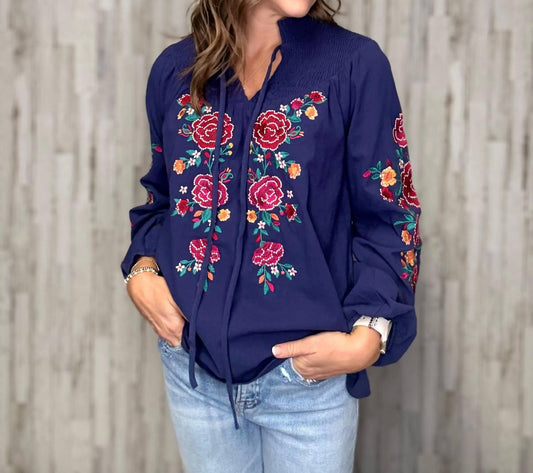 Andree By Unit - Stella Floral Embroidery Top