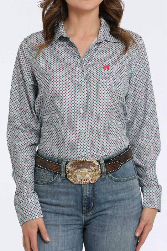 Cinch - Medallion Print Button-down Western Shirt