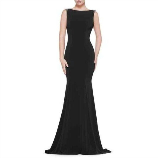 Marsoni By Colors - Taffeta Satin Ball Embellished Gown