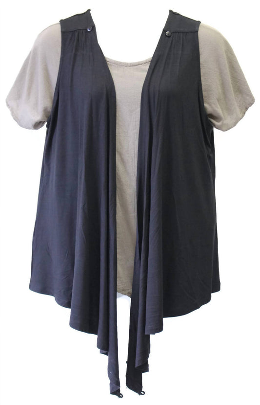 Parsley & Sage - Women's Convertible Button Vest