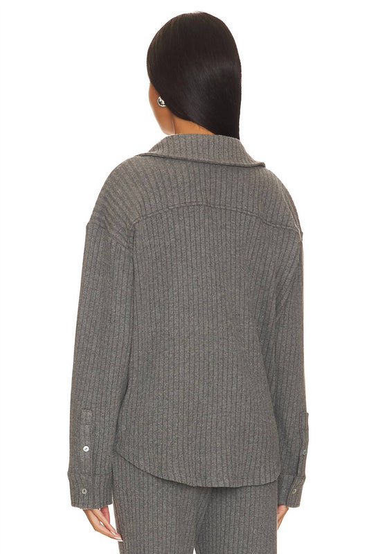 Donni. - Ribbed Button Down Sweater