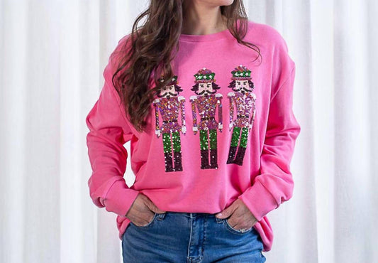 The Royal Standard - Candy Nutcracker Sequin Sweatshirt
