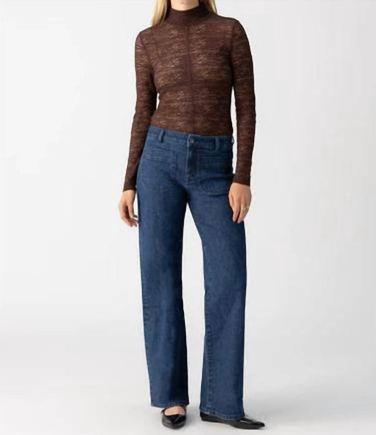 Sanctuary - Long Sleeve Textured Mock Top