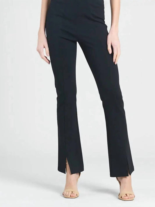 Clara Sunwoo - Ponte Knit-kick Front Slit Pants