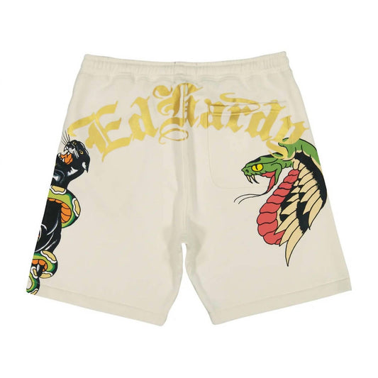 Ed Hardy - Men's Panther Skull Fleece Short