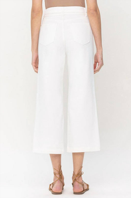 Vervet By Flying Monkey - High Rise Crop Wide Leg Jean