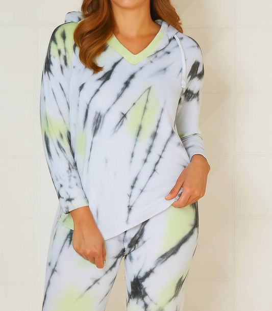 French Kyss - Women's Marble Wash V Neck Hoodie