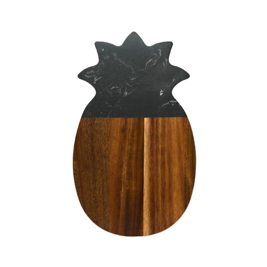 Creative Gifts International - Marble and Acacia Wood Pineapple Board