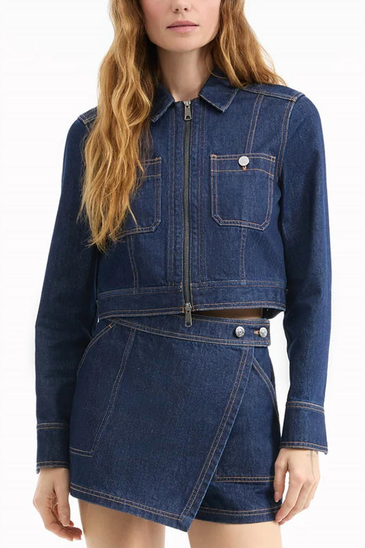 Veronica Beard - Patty Cropped Denim Jacket