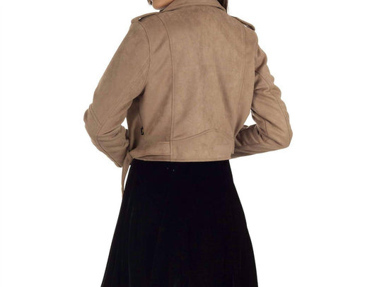 Lee - Faux-Suede Biker Jacket