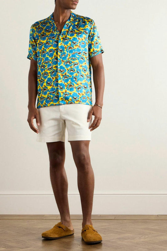 Orlebar Brown - Maitan Petal Camp Collar Silk Shirt