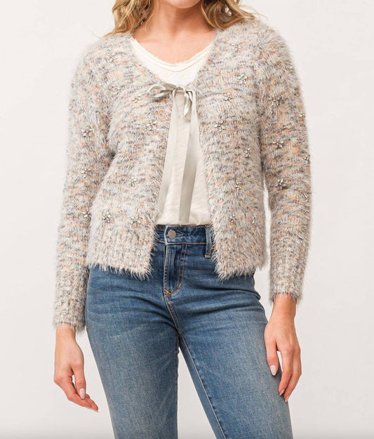 Another Love - Savoy Snowy Meadow Bow Cardigan