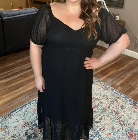 Andree By Unit - Sweetheart Swiss Dot Maxi Dress