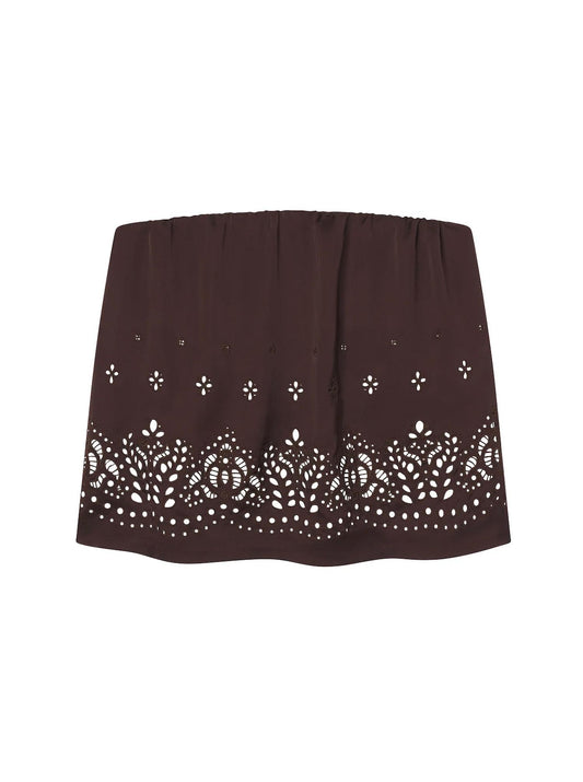 A.L.C. - Women's Dalia Strapless Embroidered Top