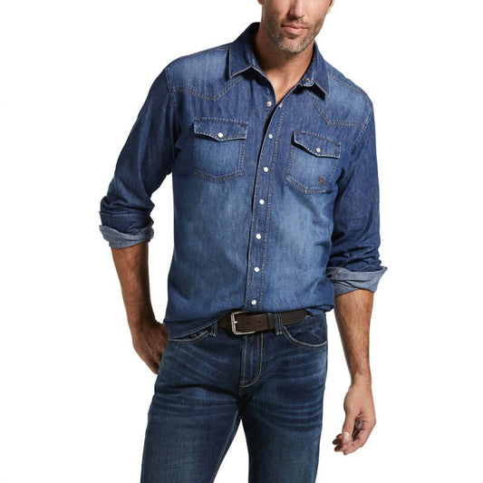 Ariat - Men's Classic Retro Denim Snap Shirt
